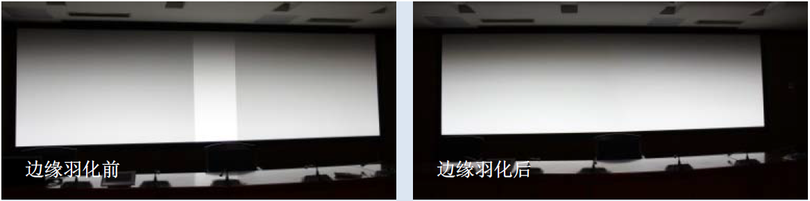 边缘羽化前后对比
