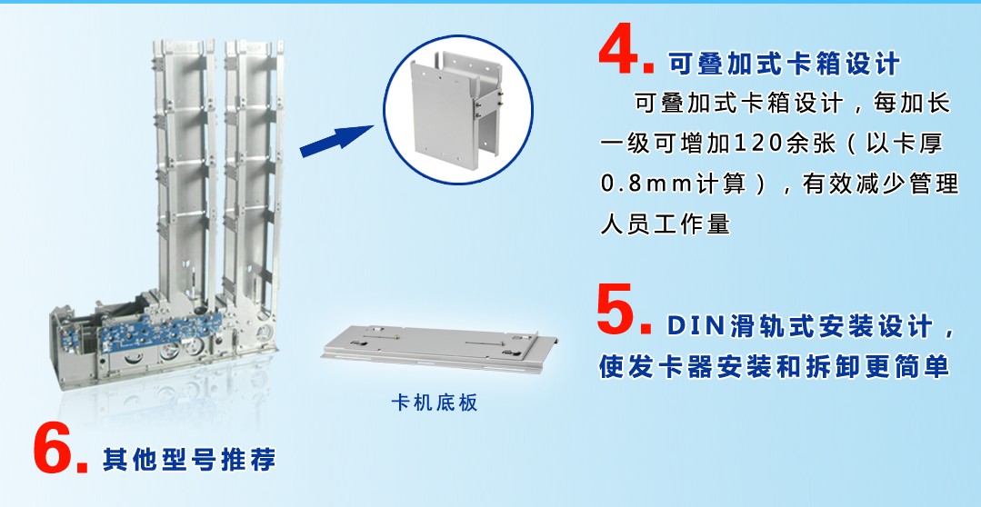 自动出卡机TCD-820产品特色