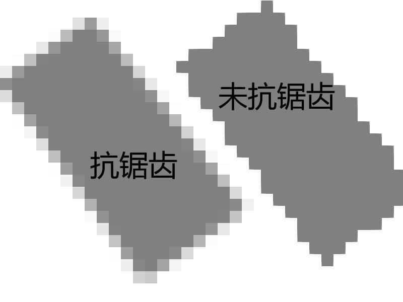 图 7 抗锯齿功能