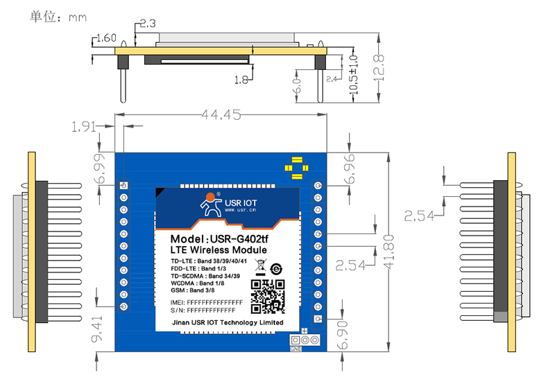 USR-LTE-7S4尺寸图